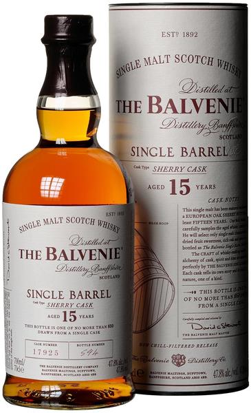 The Balvenie Single Barrel 15 Jahre Sherry Cask 0,7l 47,8%