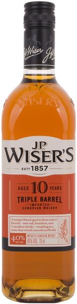 J.P. Wiser's 10 Jahre Triple Barrel 0,7l 40%