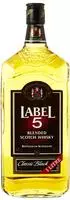 Label 5 , Blended Whisky , 1L , rauchig - torfiges Aroma , mehrfacher Preisgewinner ,