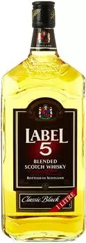 Label 5 Classic Black 1l 40%