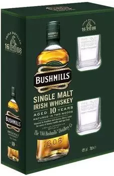 Bushmills 10 Jahre 0,7l 40% Geschenkpackung mit 2 Gläsern