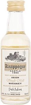 Knappogue Castle Very Special Reserve Irish Single Malt Whiskey 1994 0,05l 40%