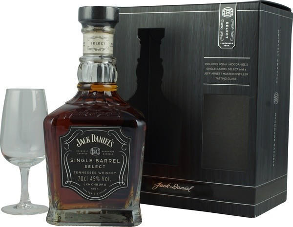 Jack Daniel's Single Barrel Select 0,7l 45% + Jeff Arnett Nosing-Glas