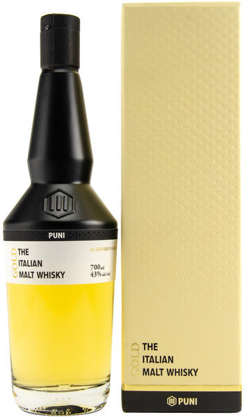 Puni Gold The Italian Malt Whisky 43% Vol. 0,7 l