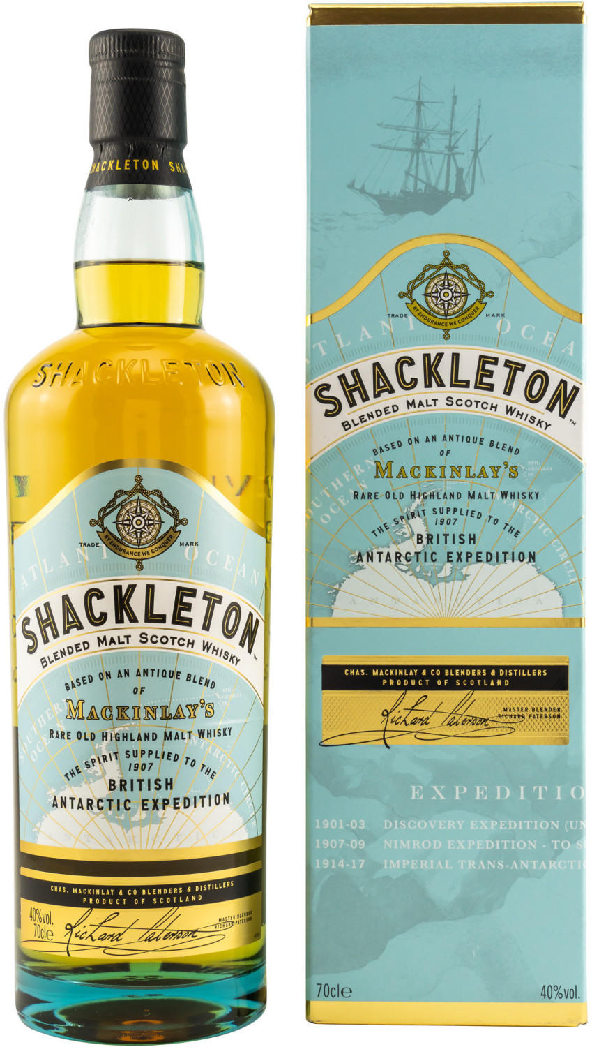 Whyte & Mackay Mackinlays Shackleton Blended Malt Whisky 40.0% 0,7l Test  TOP Angebote ab 24,44 € (Oktober 2023)
