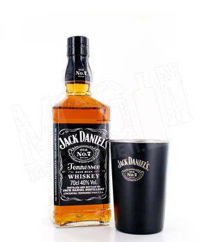 Jack Daniel's Old No.7 40% 0,7l + Edelstahlbecher