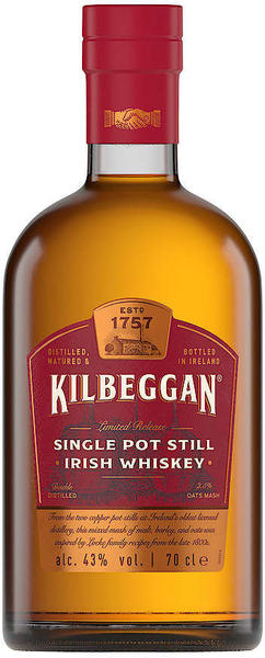 Kilbeggan Single Pot Still Irish Whiskey 0,7l 43%