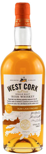 West Cork Rum Cask Finished 43% 0,7l