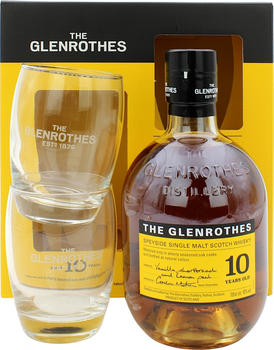 Glenrothes 10 Jahre Geschenkset mit 2 Gläsern 40% 0,7l