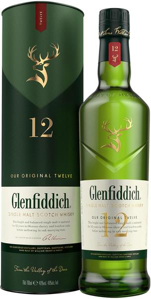 Glenfiddich 12 Years 40% 0,7l + 2 Tumbler