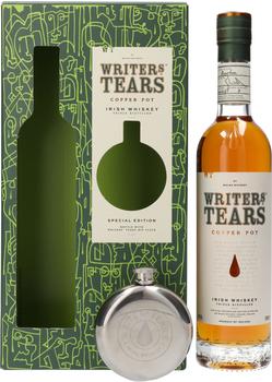Writers Tears Pot Still Blend Geschenkverpackung mit Hip Flask 0,7l 40%
