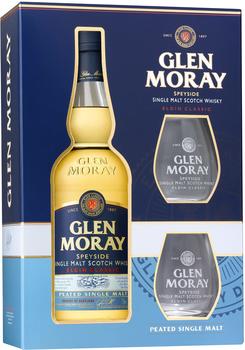 Glen Moray Elgin Classic Peated mit Glas Single Malt Scotch Whisky 40% 0,7l