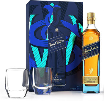 Johnnie Walker Blue Label 0,7l 40% Geschenkbox mit 2 Gläsern