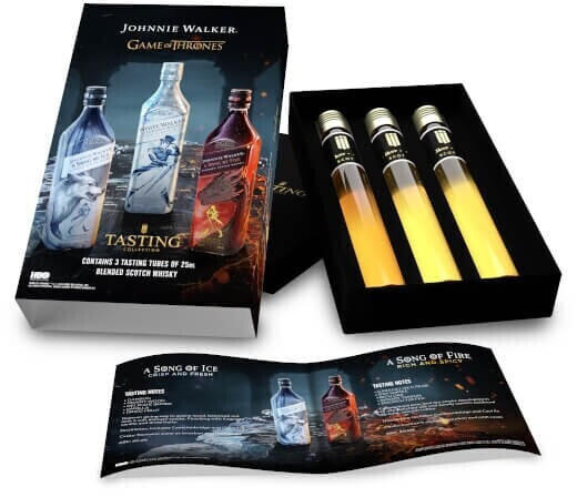 Johnnie Walker The Game Of Thrones Tasting set 3x0,025l 40,9%