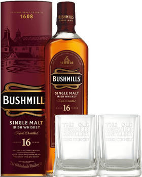 Bushmills 16 Jahre Three Woods Single Malt 0,7l 40% mit 2 Gläsern