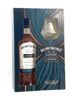 Bowmore Legend 0,7l 40% Geschenkset mit Glas