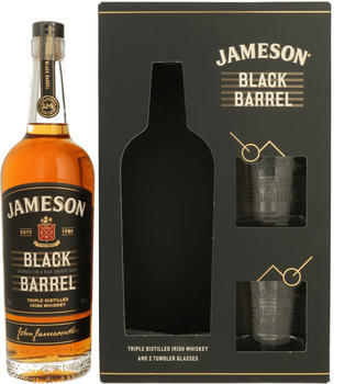 Jameson Black Barrel Irish Whiskey 0,7l 40% in Geschenkbox mit 2 Gläsern