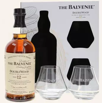 The Balvenie Double Wood Aged 12 Years 0,7l 40% mit 2 Gl&auml;sern