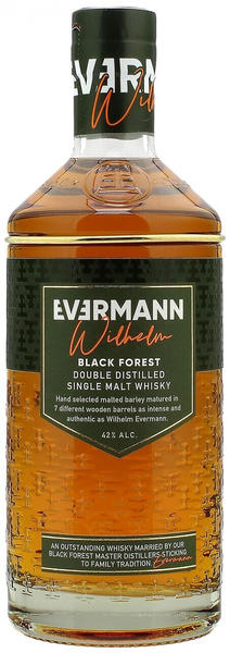 Evermann Wilhelm Black Forest Single Malt Whisky 0,7l 42%