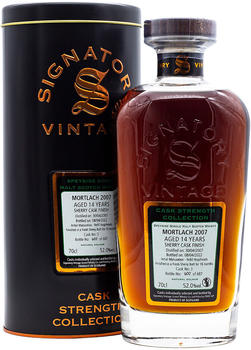 Mortlach 14 Years 2007/2022 Signatory Vintage Cask Strength Collection Whisky 0,7l 52%