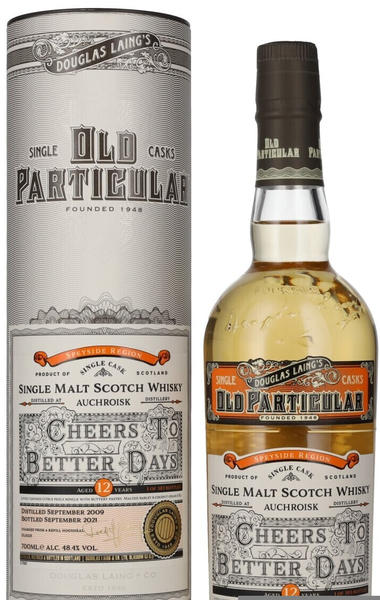 Douglas Laing's Old Particular Auchroisk 12 Jahre - Cheers to Better Days Single Malt Whisky 0,7l 48,4%