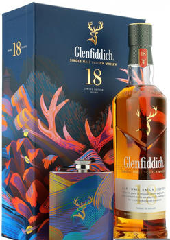 Glenfiddich 18 Jahre Small Batch Reserve 0,7l 40% + Hip Flask