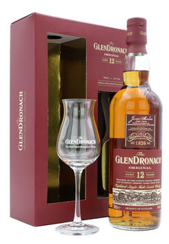 Glendronach 12 Jahre 0,7l43% Geschenkset mit Nosing Glas