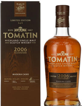Tomatin 15 Years Old Portuguese Collection MADEIRA CASKS 2006 0,7l 46%