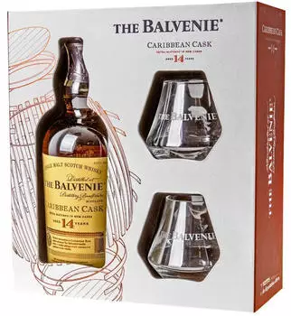 The Balvenie Caribbean Cask 14 Jahre 43% 0,7l +2 Gl&auml;ser