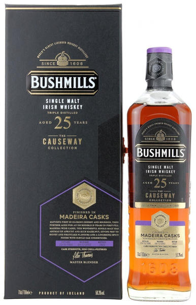 Bushmills 25 Years The Causeway Collection Madeira Cask + Box 0,7l 50,3%