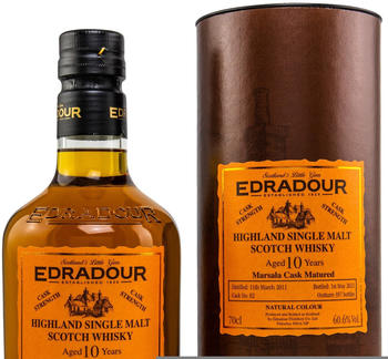 Edradour 10 Jahre Marsala Cask Matured Highland Single Malt Scotch Whisky 0,7l 60,6%