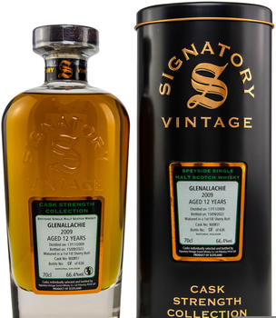 Signatory Vintage GlenAllachie Cask Strength Collection Single Malt 12 Jahre 0,7l 66,4%