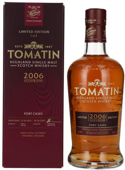 Tomatin 15 Years Old Portuguese Collection Port Casks 0,7l 46%