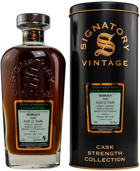 Signatory Vintage 22 Years Old BenRiach Cask Strength 0,7l 59%