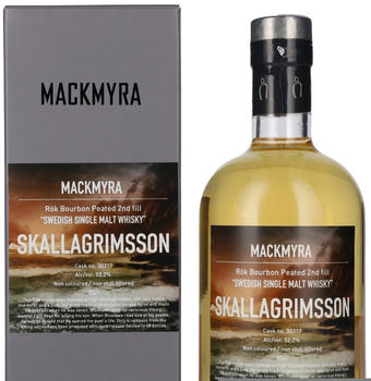 Mackmyra Skallagrimsson RÖK Bourbon Peated Swedish Single Malt Whisky 0,5l 52,2% 0,5l