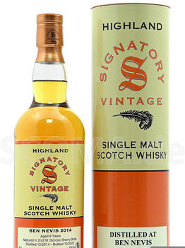 Signatory Ben Nevis 8 Years Old Highland Single Malt Scotch Whisky 2014 0,7l 43%