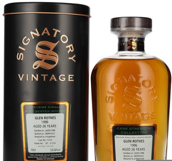 Signatory Vintage Glenrothes 26 Years Old Cask Strength 1996 0,7l 53,6%