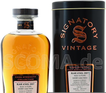 Signatory Vintage Blair Athol Aged 14 Years 2007/2022 Highland Single Malt Scotch Whisky 0,7l 54,3%