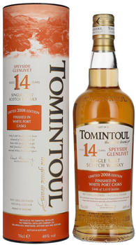 Tomintoul 14 Jahre Old White Port Cask Finish Limited Edition 2008 0,7l 46%