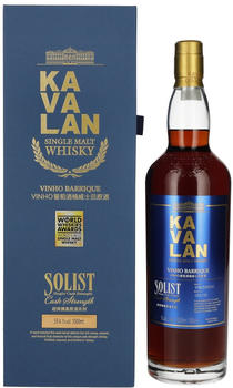 Kavalan Solist Vinho Barrique Cask Strength Taiwanese Whisky 1l 59,4%