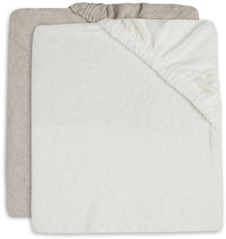 Jollein Wickelauflagenbezug Frottee 50x70cm (2 Stück) ivory/nougat