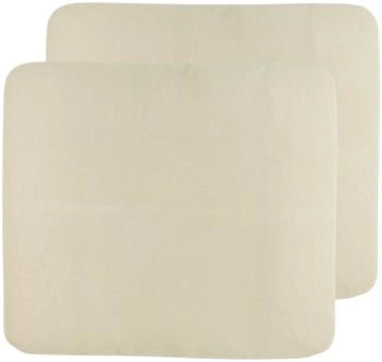 Meyco Baby 2er-Pack Wickelauflagenbezug Frottee 85x75 cm Soft Sand