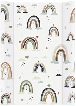 Rotho Babydesign Keilwickelauflage 50x70 cm weiß / Boho Rainbow