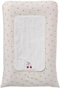 Vertbaudet Wickelauflage Cherry beige, 72x49cm