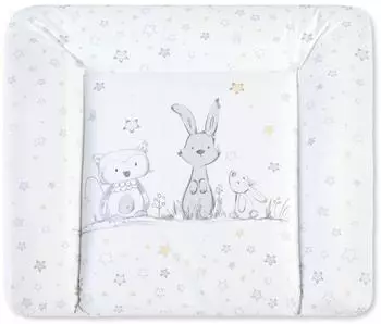 Julius Zöllner Softy Wickelauflage 75x75cm, Folie Häschen und Eule