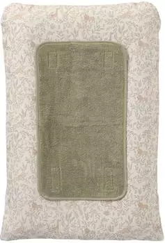 Vertbaudet Wickelauflagen-Set BABYLON mit 2 Wickelunterlagen, beige bedruckt, 72x49cm