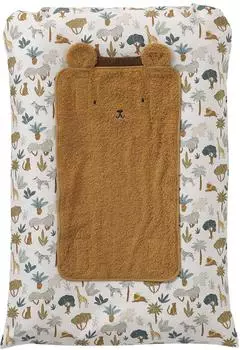Vertbaudet Wickelauflagen-Set Savanne mehrfarbig, 72x49cm