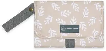 emma & noah Wickelunterlage Floral Sand, faltbar, 82x52cm (WUL-001-045-082)