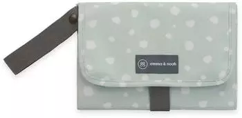 emma & noah Wickelunterlage f&uuml;r unterwegs Punkte mint 82x52cm (WUL-001-028-082)