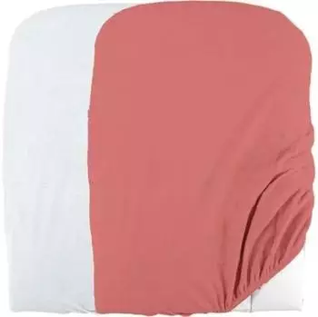 Domiva Wickelauflagebezug 2er-Set, Polybaumwolle, wei&szlig;/terrakotta, 50x75cm (1300693)